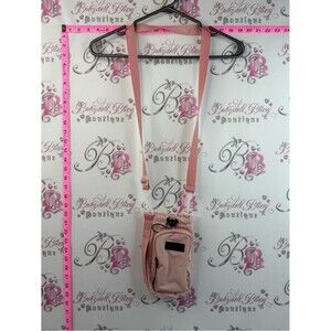 Bag Water Bottle Holder Pink Crossbody Phone Pouch with Front Pocket